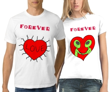 Парные футболки Love forever